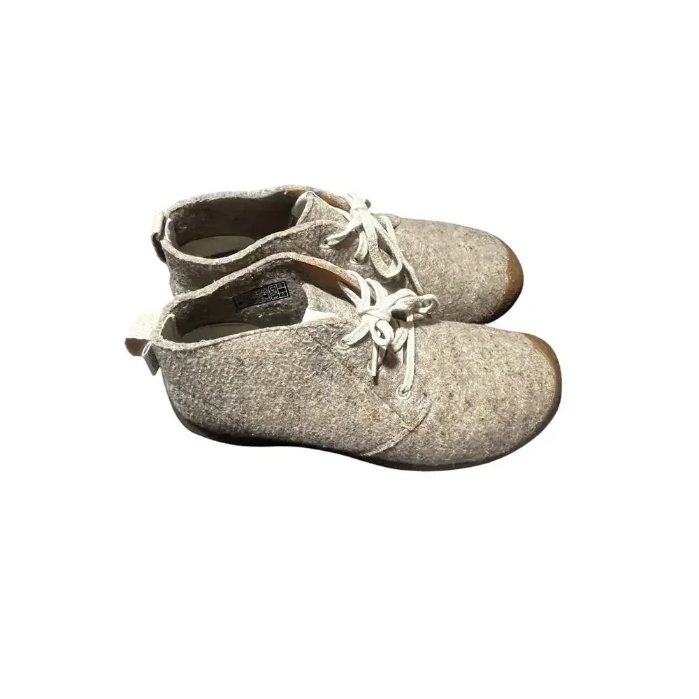 Keen Wool Blend Upper Taupe Mosey Derby Oxford Lace Up Size 9.5